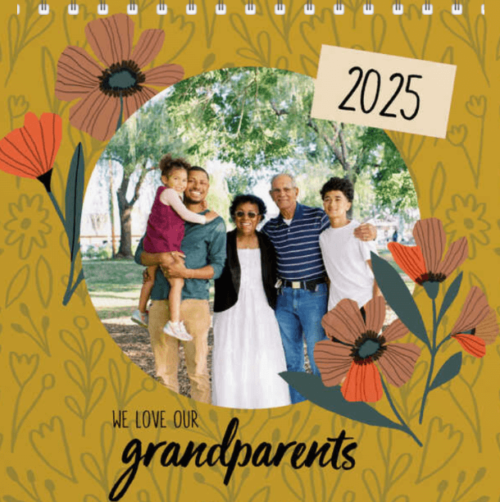 calendar - top 7 personalized gifts for grandparents